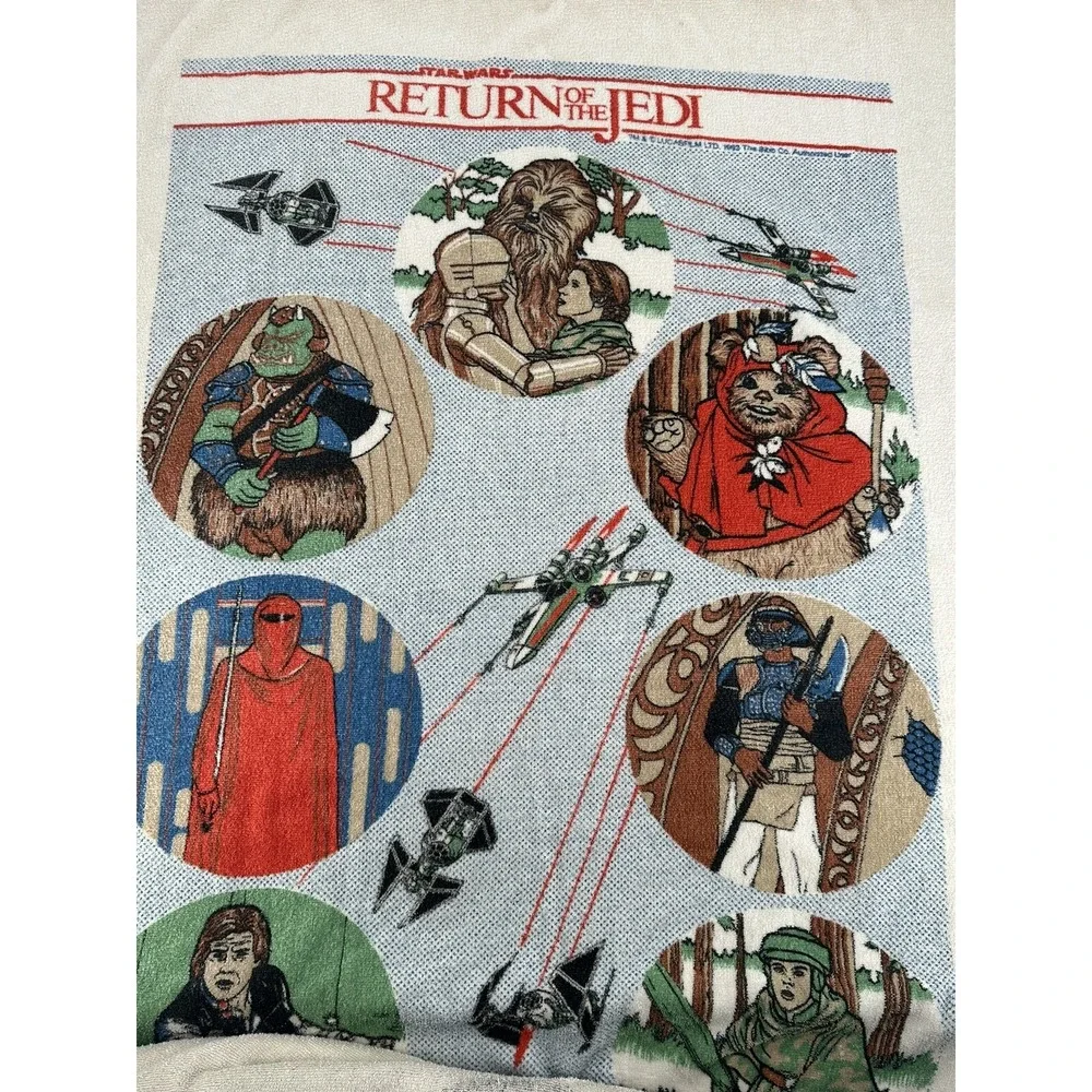 VINTAGE 1983 Return of‎ The Jedi Beach Towels Old Stock Bibb Royal Treasure